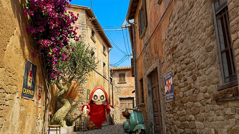 Alehundred - Italy, Riomaggiore 1956 - Colorful cliffside village diorama