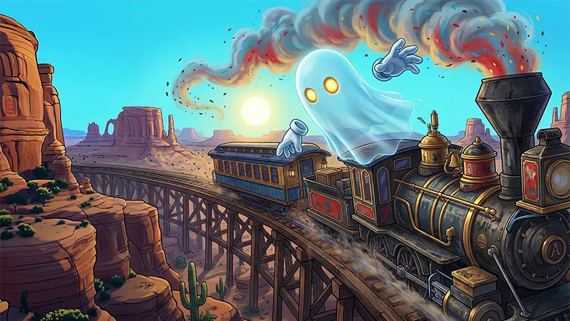 Alehundred - Wild West, USA 1885 - Frontier town diorama with saloons and desert